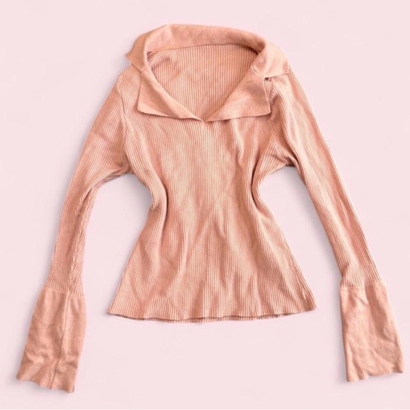 Pink Ribbed Top - Picture 3 of 4